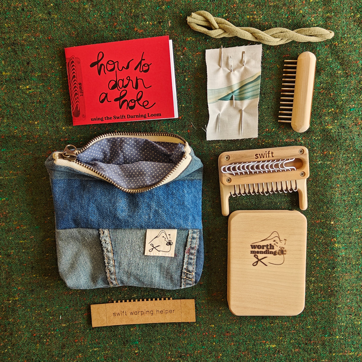 Swift Darning Loom: Mini Bundle (Blue Denim)