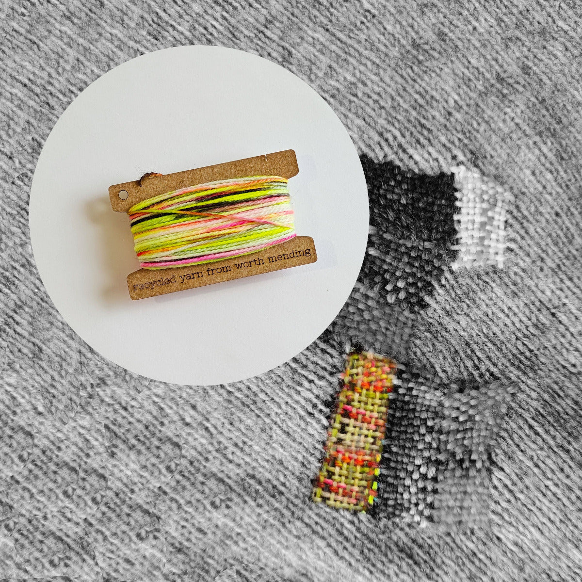Worth Mending Small Batch Mending Weaving Yarn for Art and Repair Bitchin' by Stitch Noir Darning Yarn