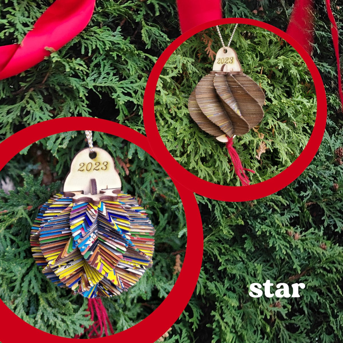 Worth Mending Unique Eco-Friendly Holiday Activity for Kids and All Ages- build Fine Motor Skills Star DIY Recycled Ornament Kit