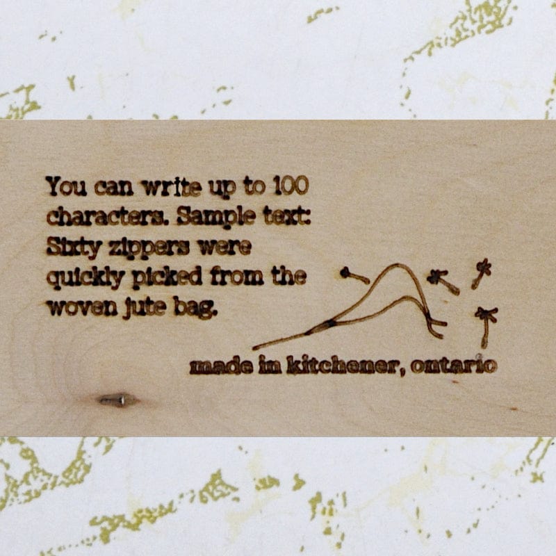 Worth Mending Upcycled Mending Tool Darning Loom Made in Canada Serif Swift Loom Custom Engraving
