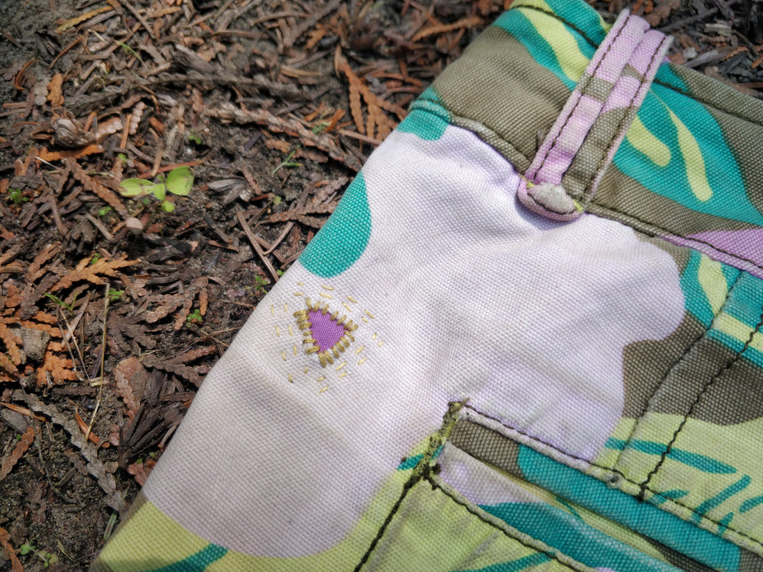 Hand-stitched patch case study