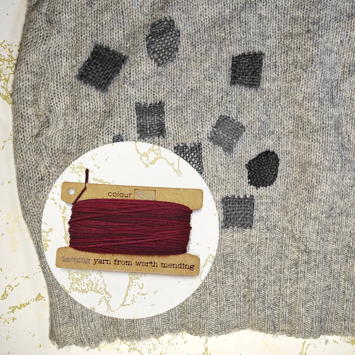 Wool Darning Thread Bundle