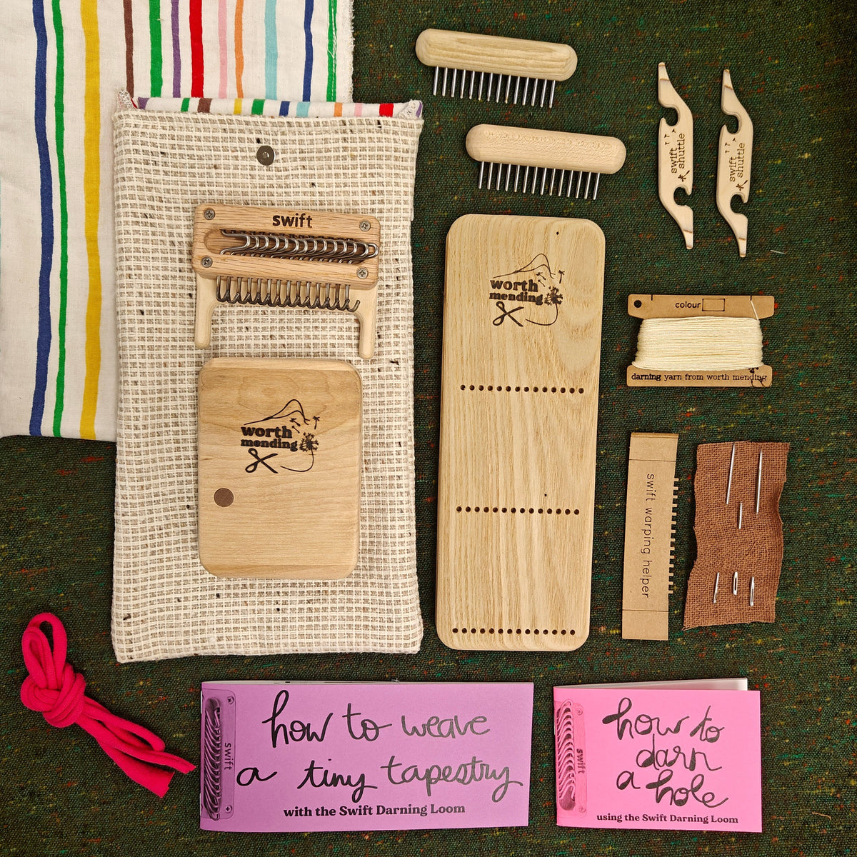 Darning Loom Tutorial Swift Darning Loom: Darning + Weaving Bundle – Worth Mending