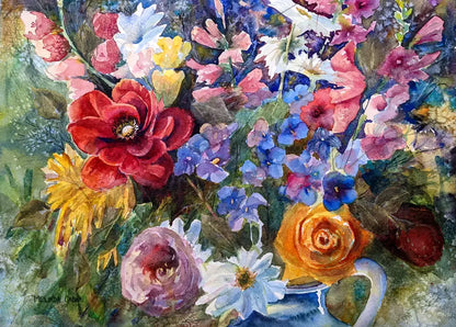 Flowers - Abstract - Greeting Card Set