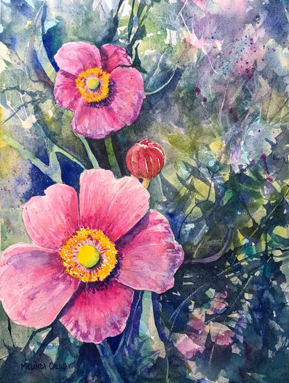 Flowers - Abstract - Greeting Card Set