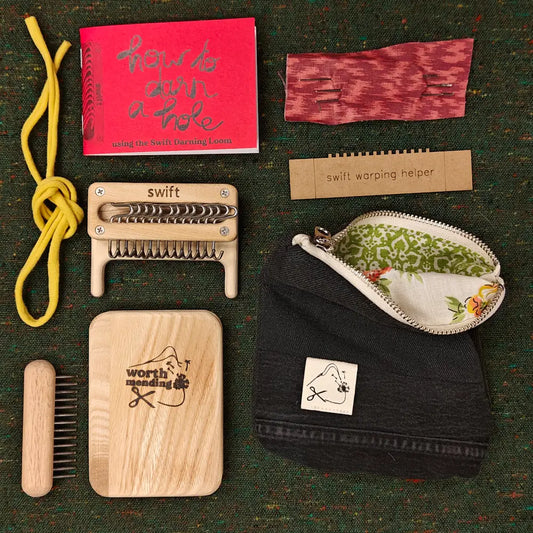 Swift Darning Loom: Mini Bundle (Black Denim)