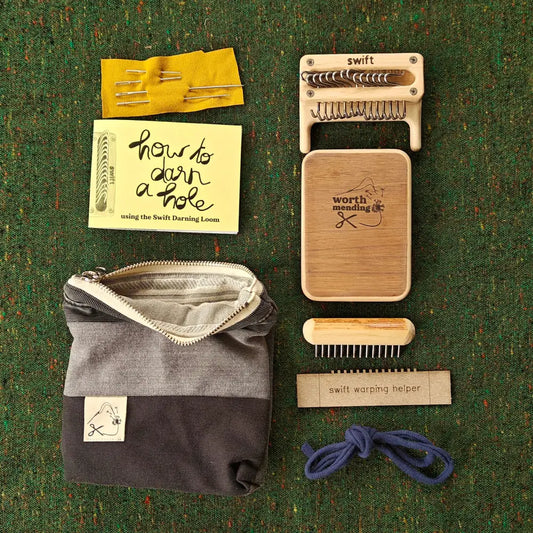 Swift Darning Loom: Mini Bundle (Black Denim)
