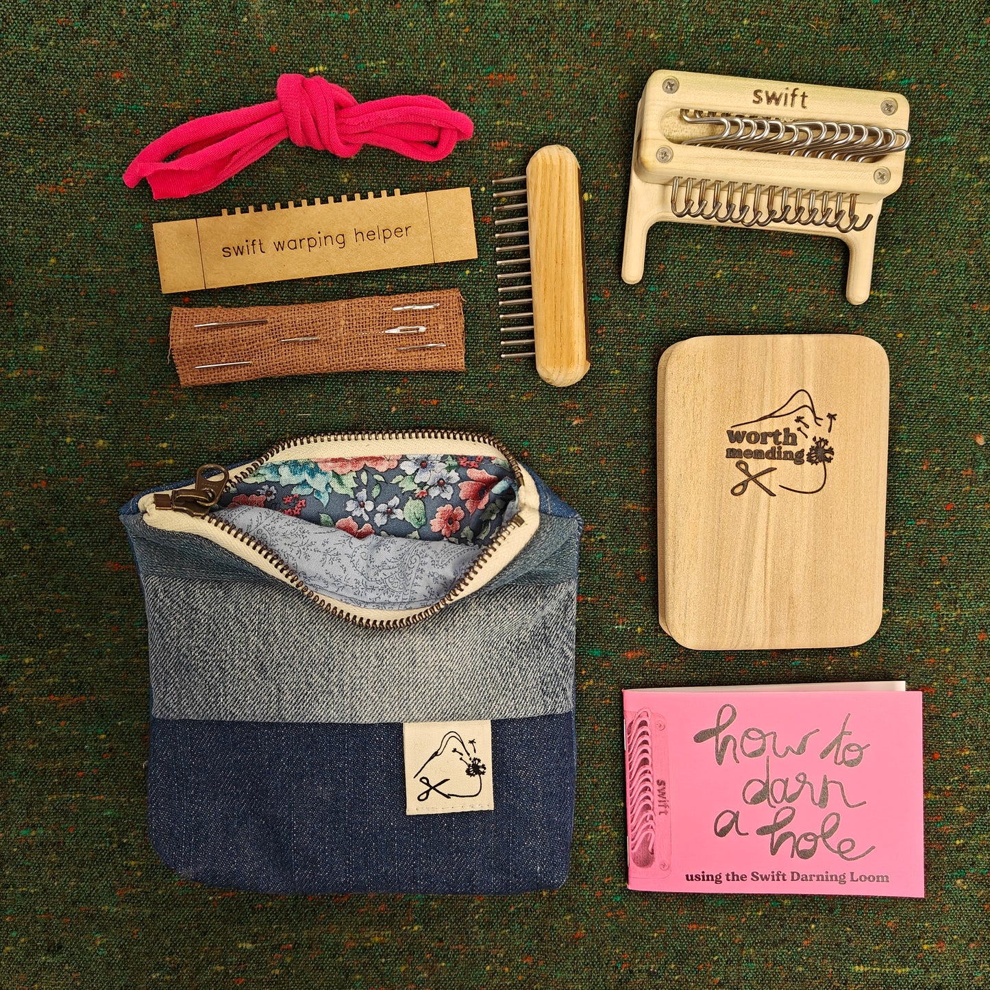 Swift Darning Loom: Mini Bundle (Blue Denim)