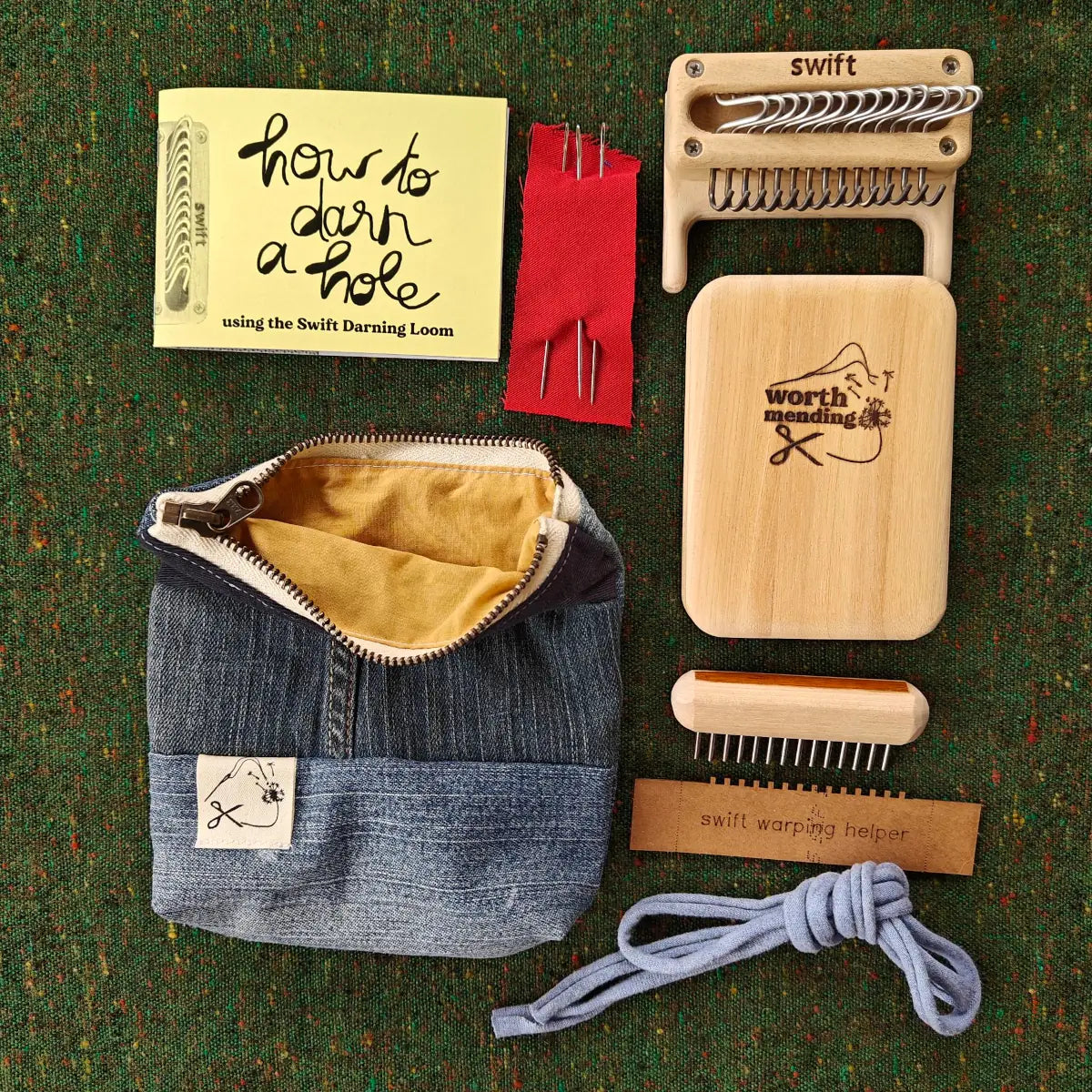 Swift Darning Loom: Mini Bundle (Blue Denim)