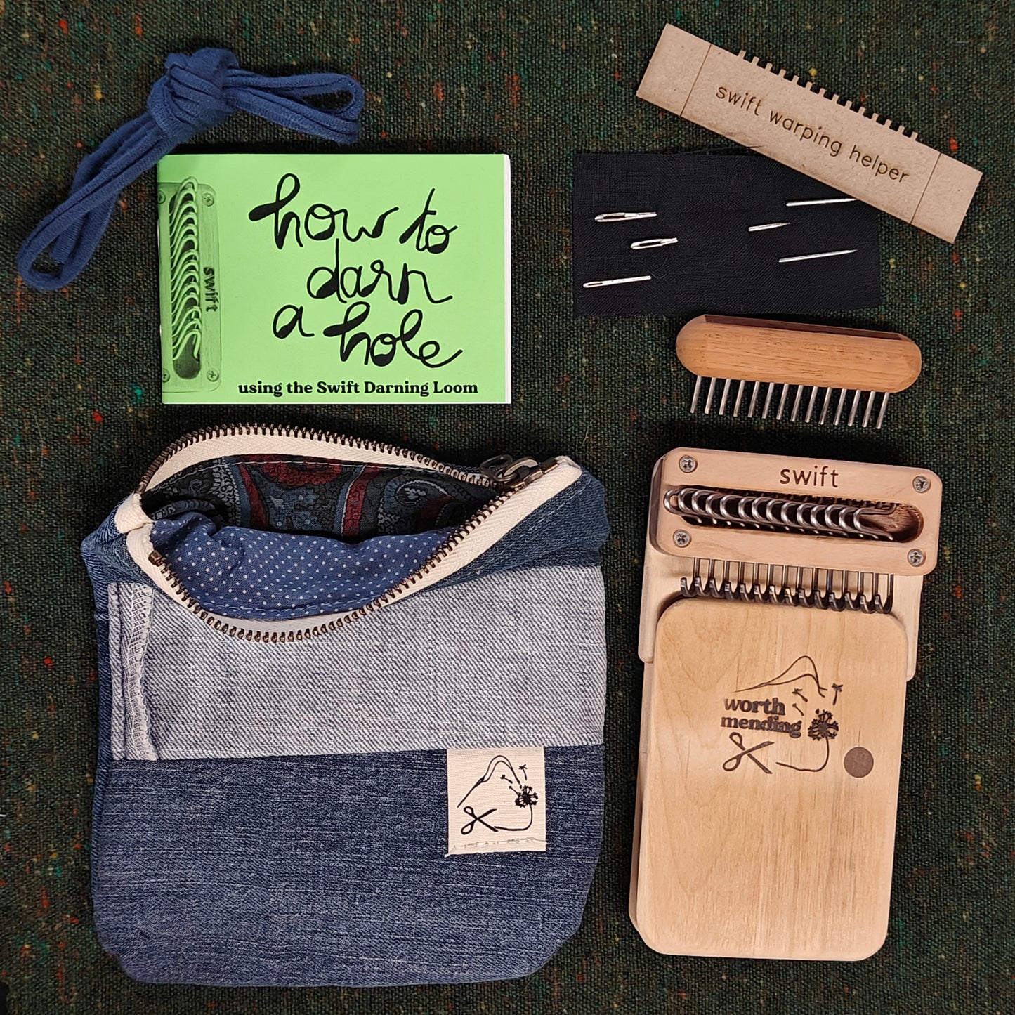 Swift Darning Loom: Mini Bundle (Blue Denim)