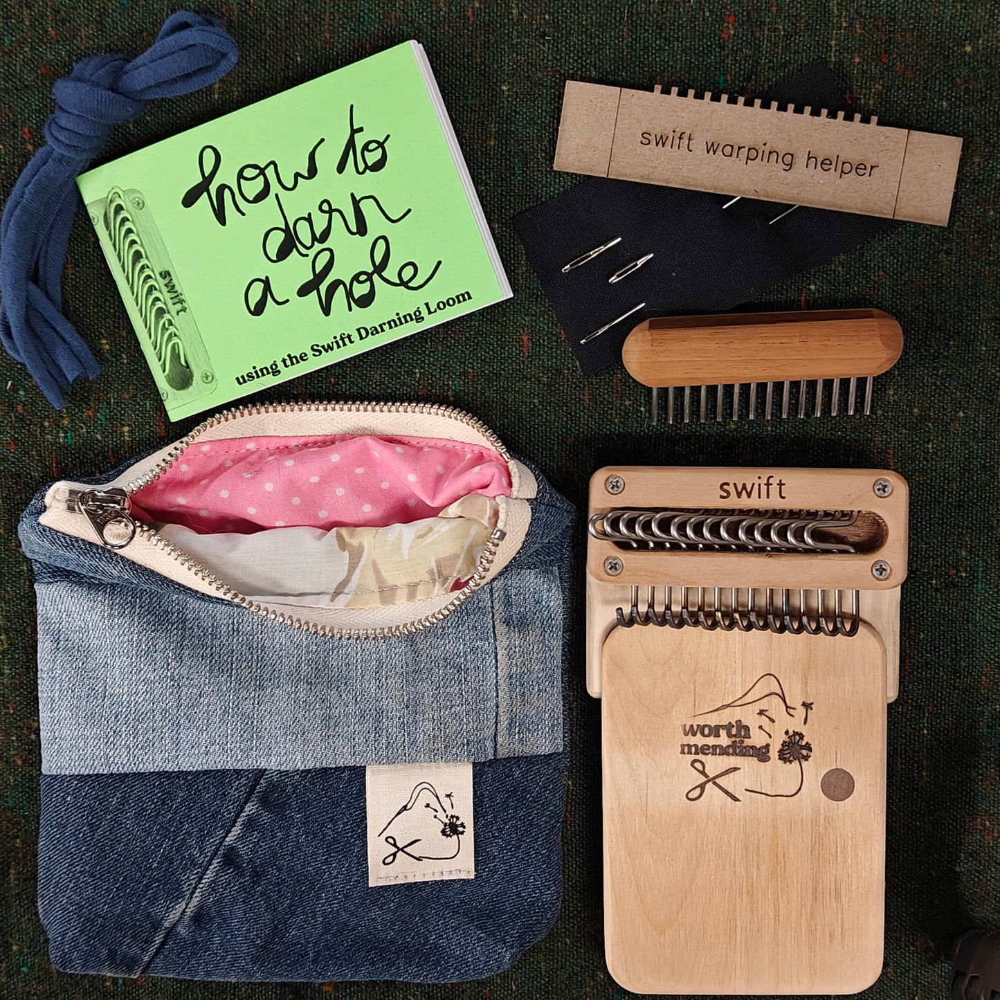 Swift Darning Loom: Mini Bundle (Blue Denim)