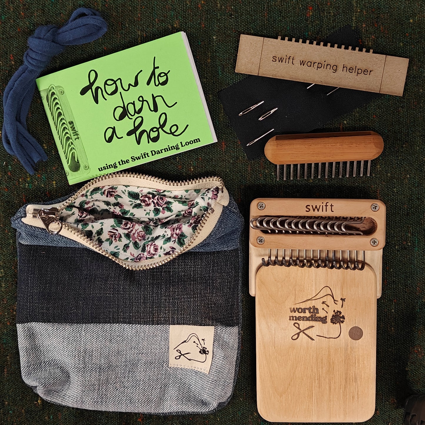 Swift Darning Loom: Mini Bundle (Blue Denim)