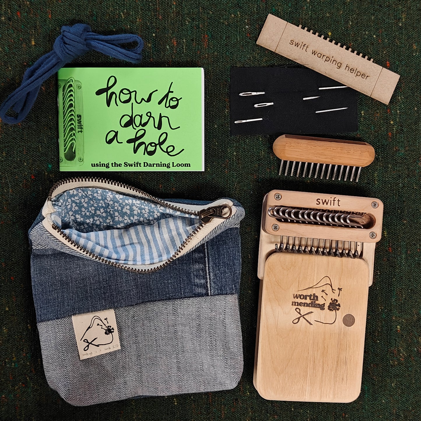 Swift Darning Loom: Mini Bundle (Blue Denim)