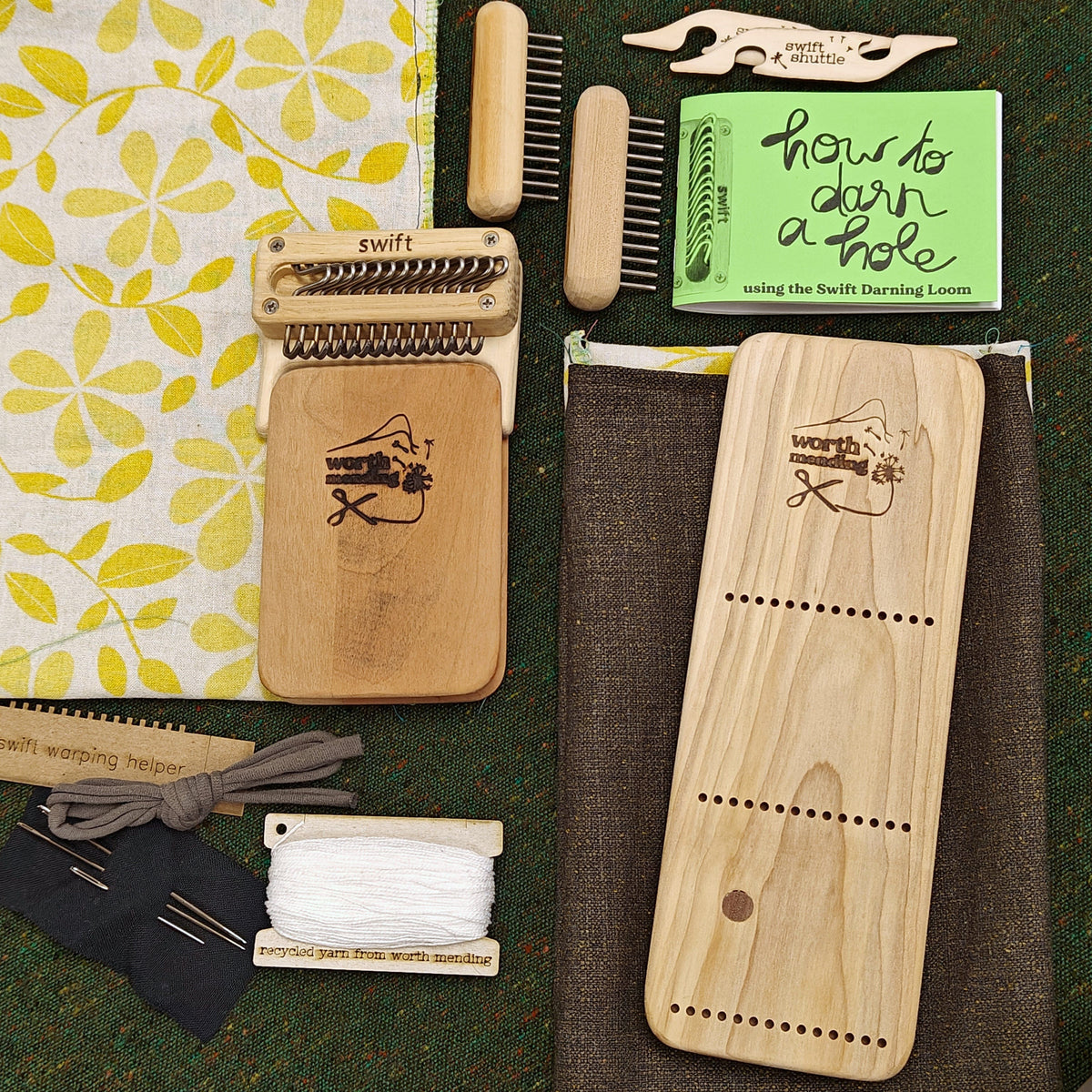 Darning Loom Tutorial Swift Darning Loom: Darning + Weaving Bundle – Worth Mending