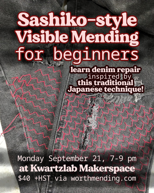 Introduction to Sashiko at Kwartzlab