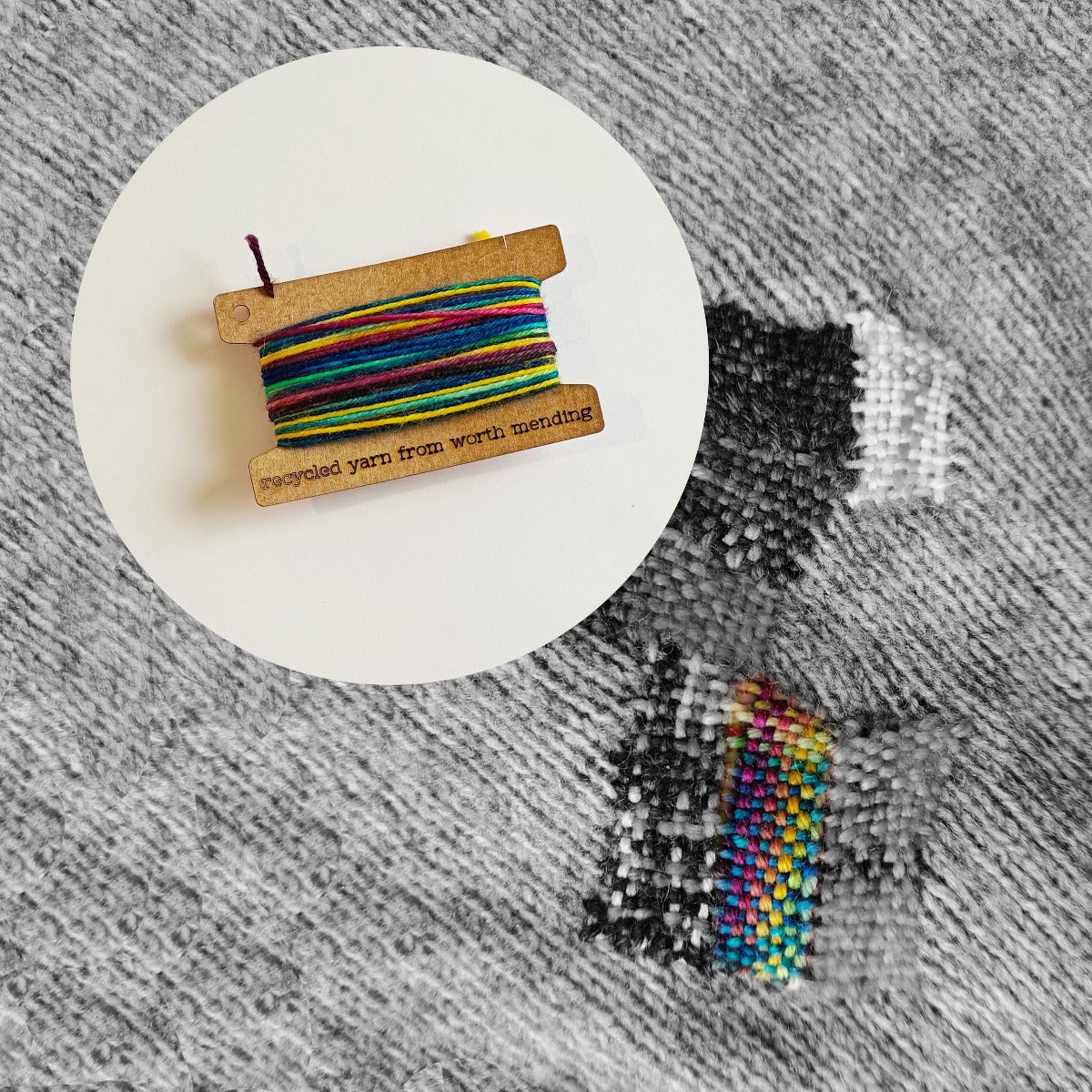 Worth Mending Small Batch Mending Weaving Yarn for Art and Repair El Nino by Tully's Darning Yarn