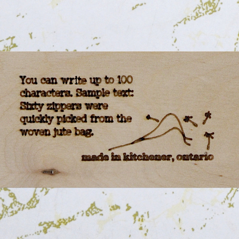 Swift Loom Custom Engraving