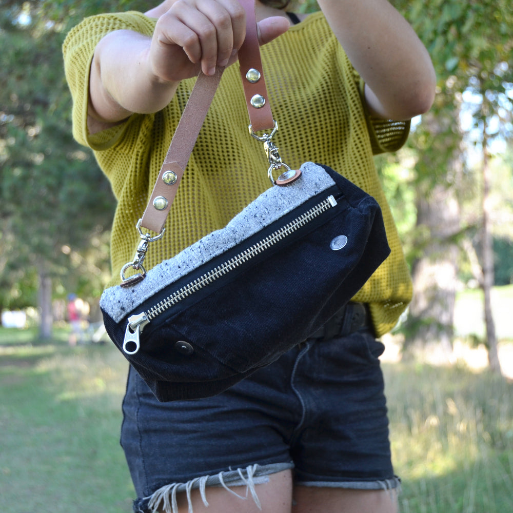 Kingfisher Bag: Black Denim