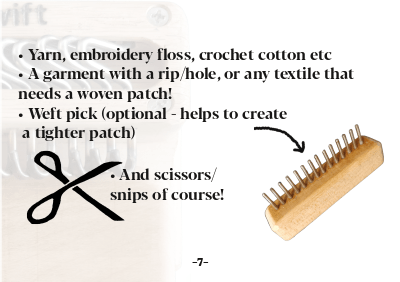 Worth Mending Mending Instruction Booklet Guide: How to Darn (digital download)