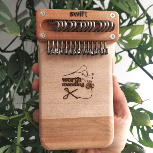 Worth Mending Upcycled Mending Tool Darning Loom Made in Canada Swift Darning Loom