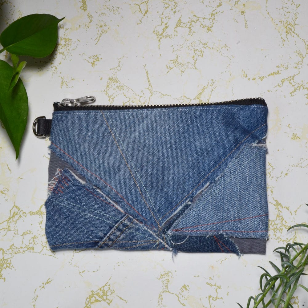 Worth Mending Upcycled Organizer Bag Pencil Case Pouch Parula Clutch