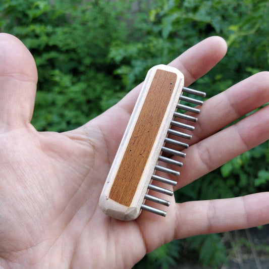 Worth Mending Upcycled Mending Tool Darning Loom Made in Canada Weft pick